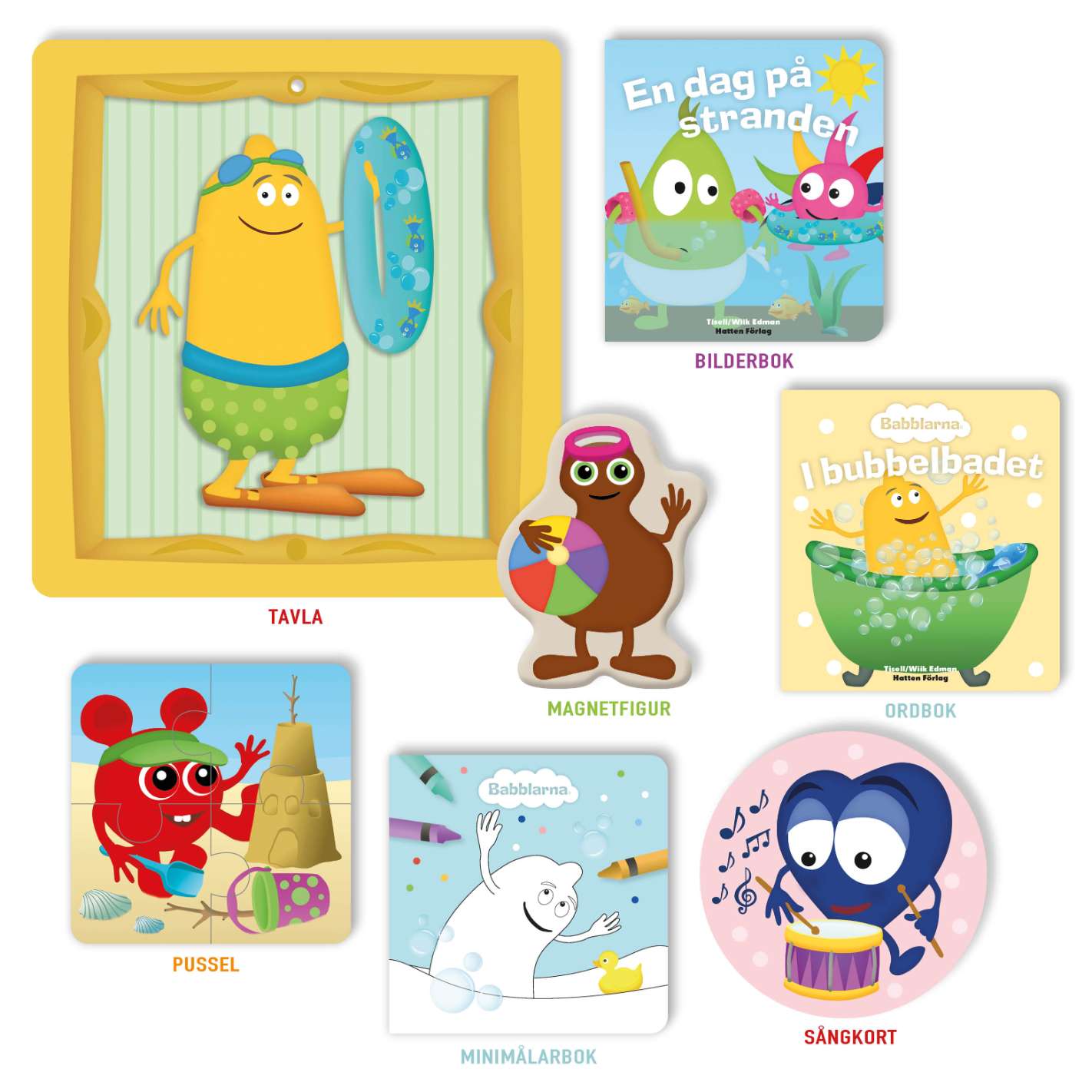 Min första bokhylla, Tema BADA